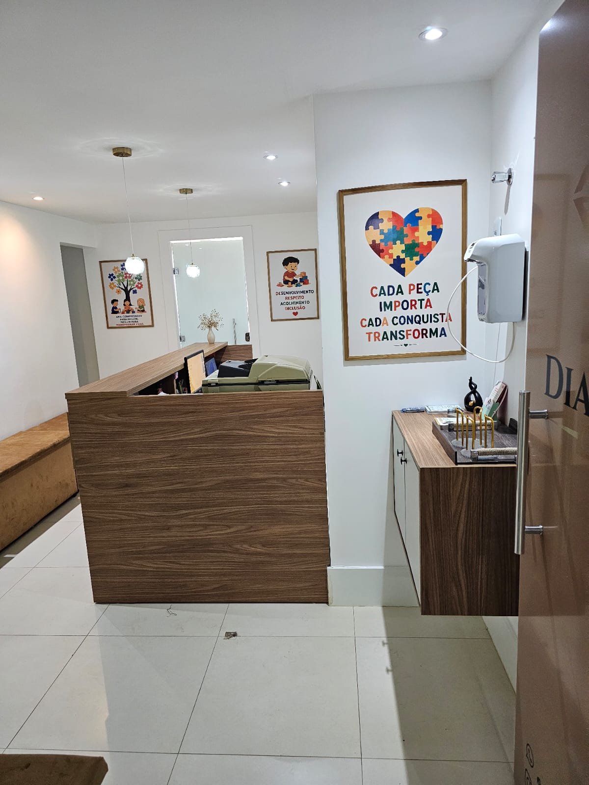 Recepção da Diamante Clinic no Gama-DF